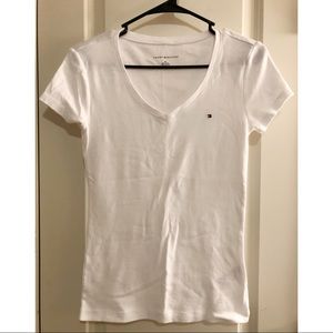 Tommy Hilfiger White Vneck T